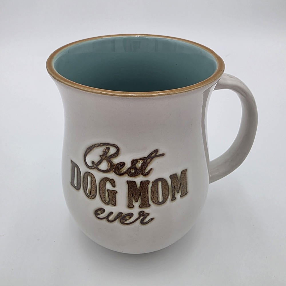 "Best Dog Mom Ever" Ceramic Stoneware Mug Spectrum‎ Designz 15oz Coffee Cup